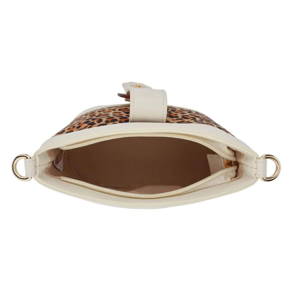 Buckle-Fasten Cross-Body Bag - Leopard