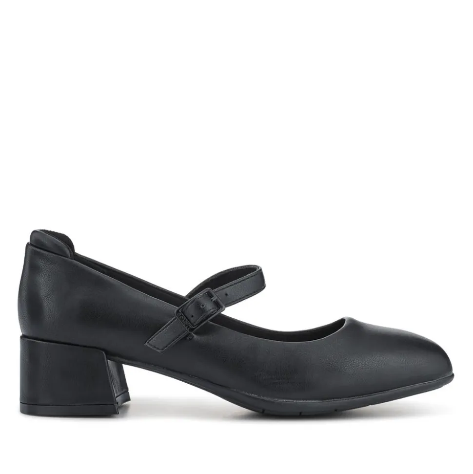 Buckle-Fasten Smart Mary Janes - Black