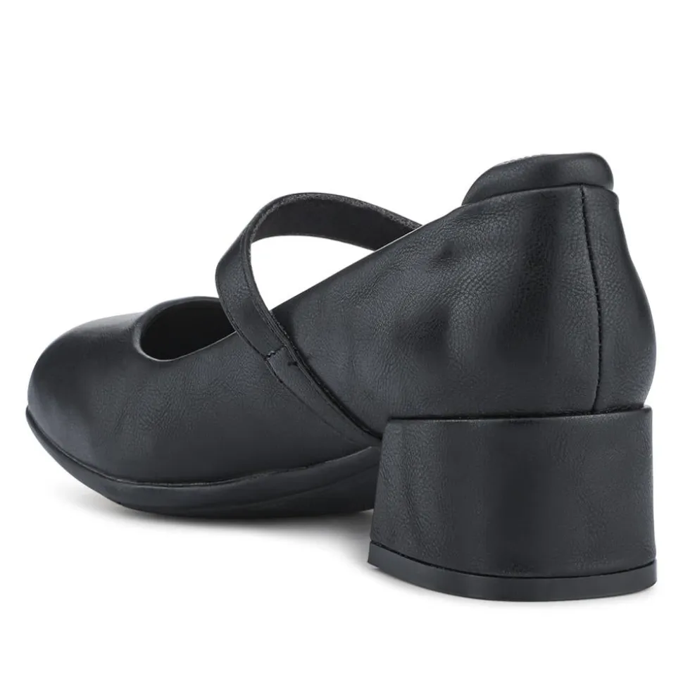 Buckle-Fasten Smart Mary Janes - Black