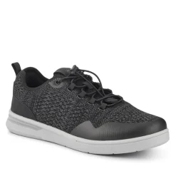 Bungee-Laced Memory Foam Shoes - Black