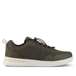 Bungee-Laced Memory Foam Shoes - Khaki