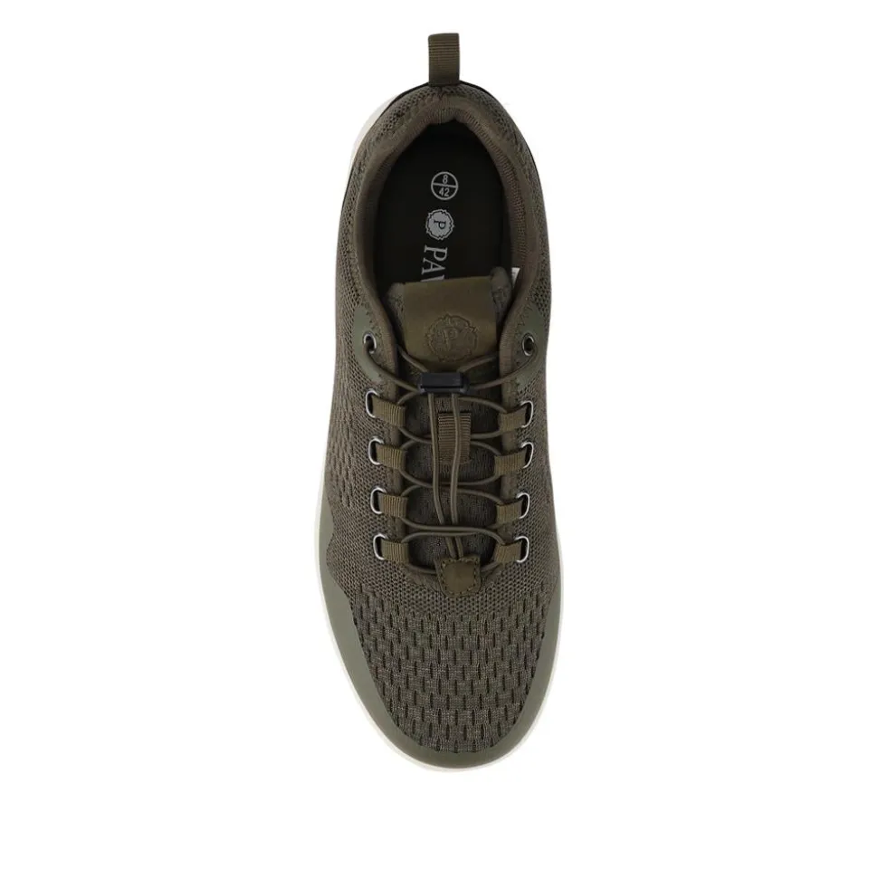Bungee-Laced Memory Foam Shoes - Khaki