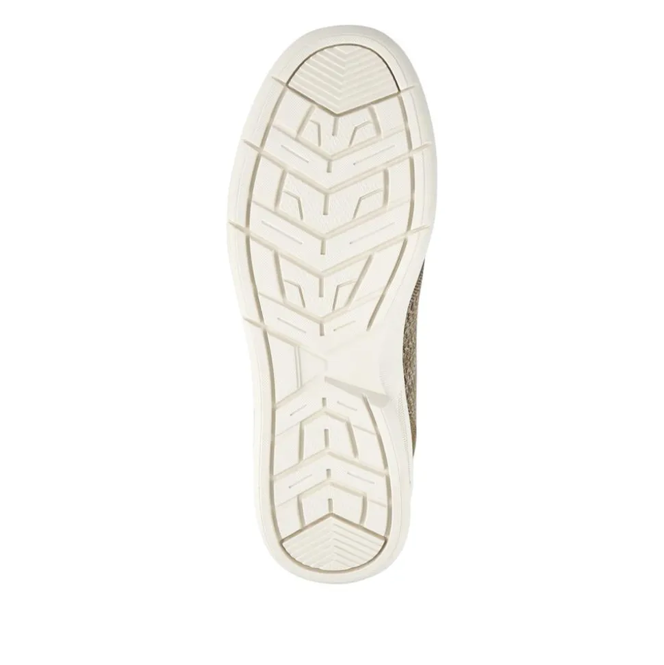 Bungee-Laced Memory Foam Shoes - Taupe