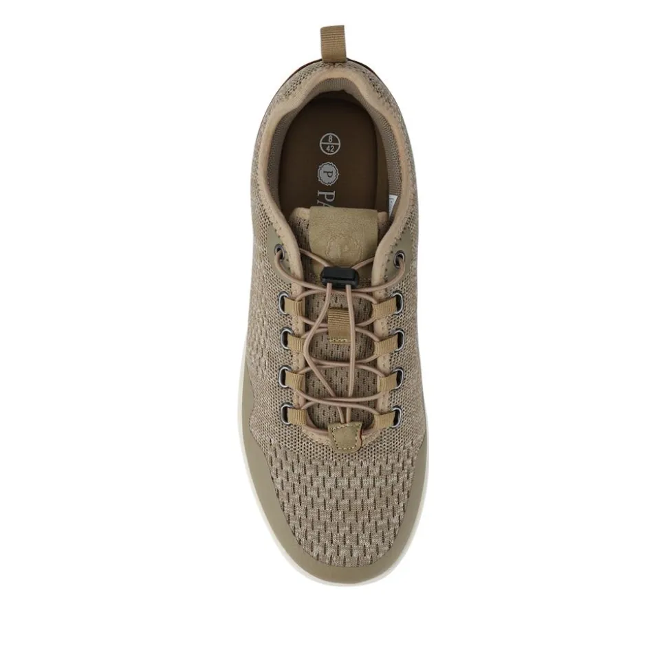 Bungee-Laced Memory Foam Shoes - Taupe