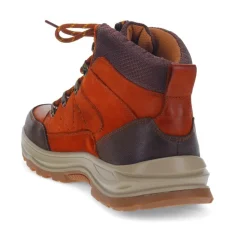Bungee-Lace Leather Walking Boots - Tan