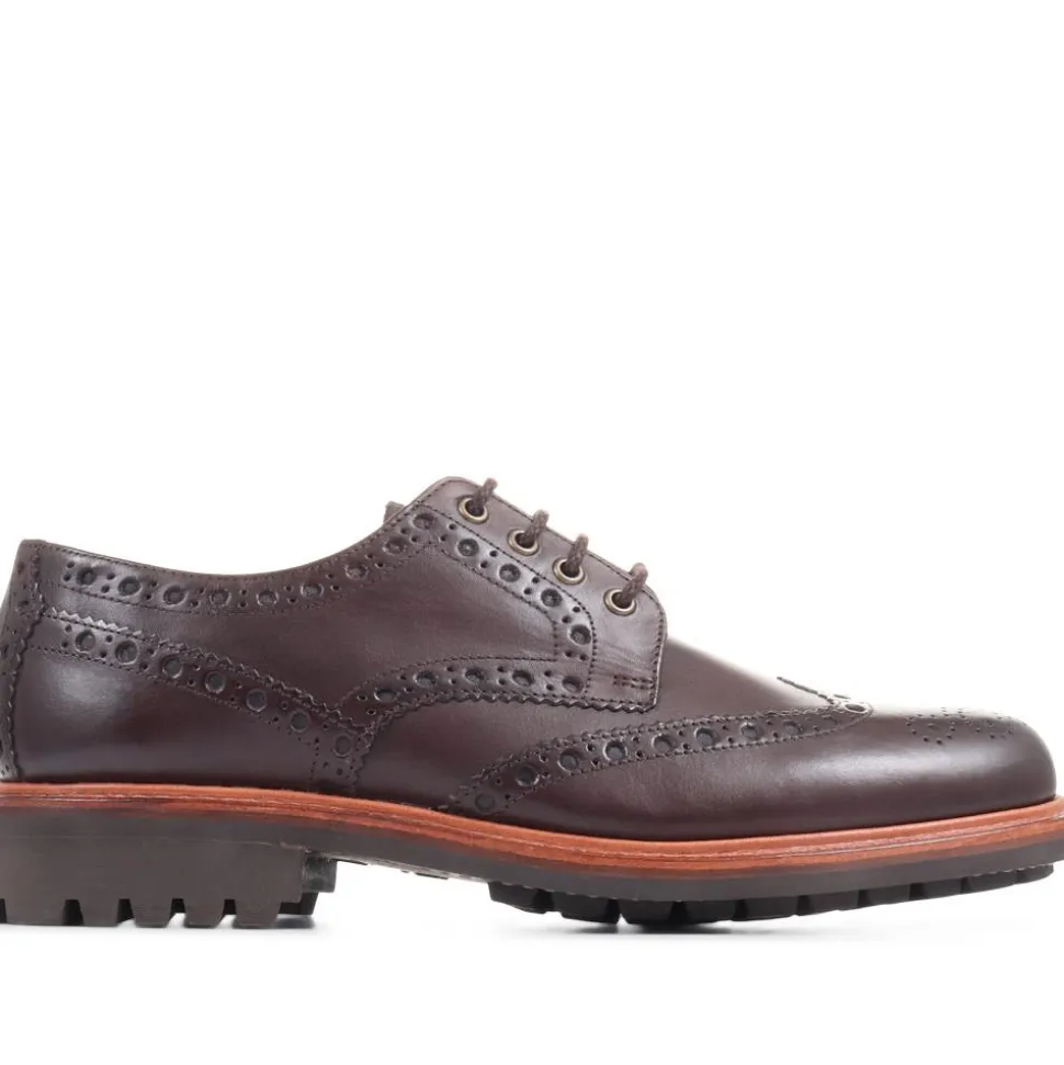Bushwick Goodyear Welted Leather Brogues - Dark Brown