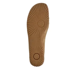California Gabor Leather Stitched-Detail Loafers - Tan
