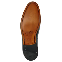 Callington Smart Leather Buckle Shoes - Navy