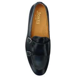 Callington Smart Leather Buckle Shoes - Navy