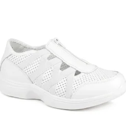 Callista EasyFit Extra Wide Zipped Upper Trainers - White