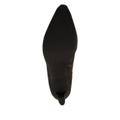 Candra Leather Stiletto Heel Long Boots - Chocolate Suede