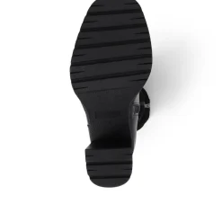 Caprice Heeled Calf-Boots - Black