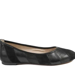 Caprice Leather Ballet Flats - Black
