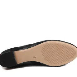 Caprice Leather Ballet Flats - Black
