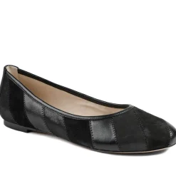 Caprice Leather Ballet Flats - Black