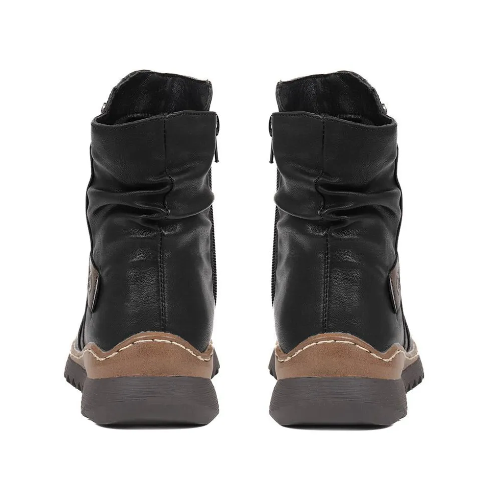 Casual Ankle Boots - Black