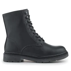 Casual Ankle Boots - Black Pu