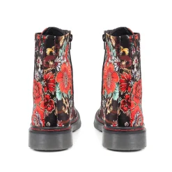 Casual Ankle Boots - Floral
