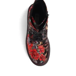 Casual Ankle Boots - Floral