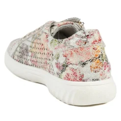 Casual Breathable Zip Trainers - Floral