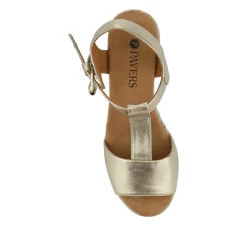 Casual Buckled Espadrilles - Gold