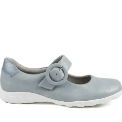 Casual Buckle Fasten Mary Janes - Light Blue
