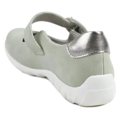 Casual Buckle Fasten Mary Janes - Sage