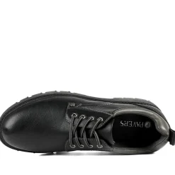 Casual Chunky Lace Up Shoes - Black