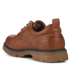 Casual Chunky Lace Up Shoes - Tan