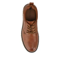 Casual Chunky Lace Up Shoes - Tan