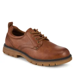 Casual Chunky Lace Up Shoes - Tan