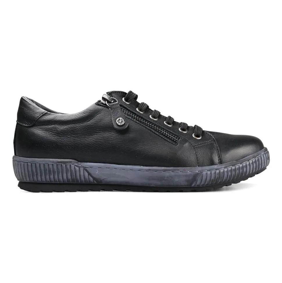 Casual Comfort E Fit - Black Leather