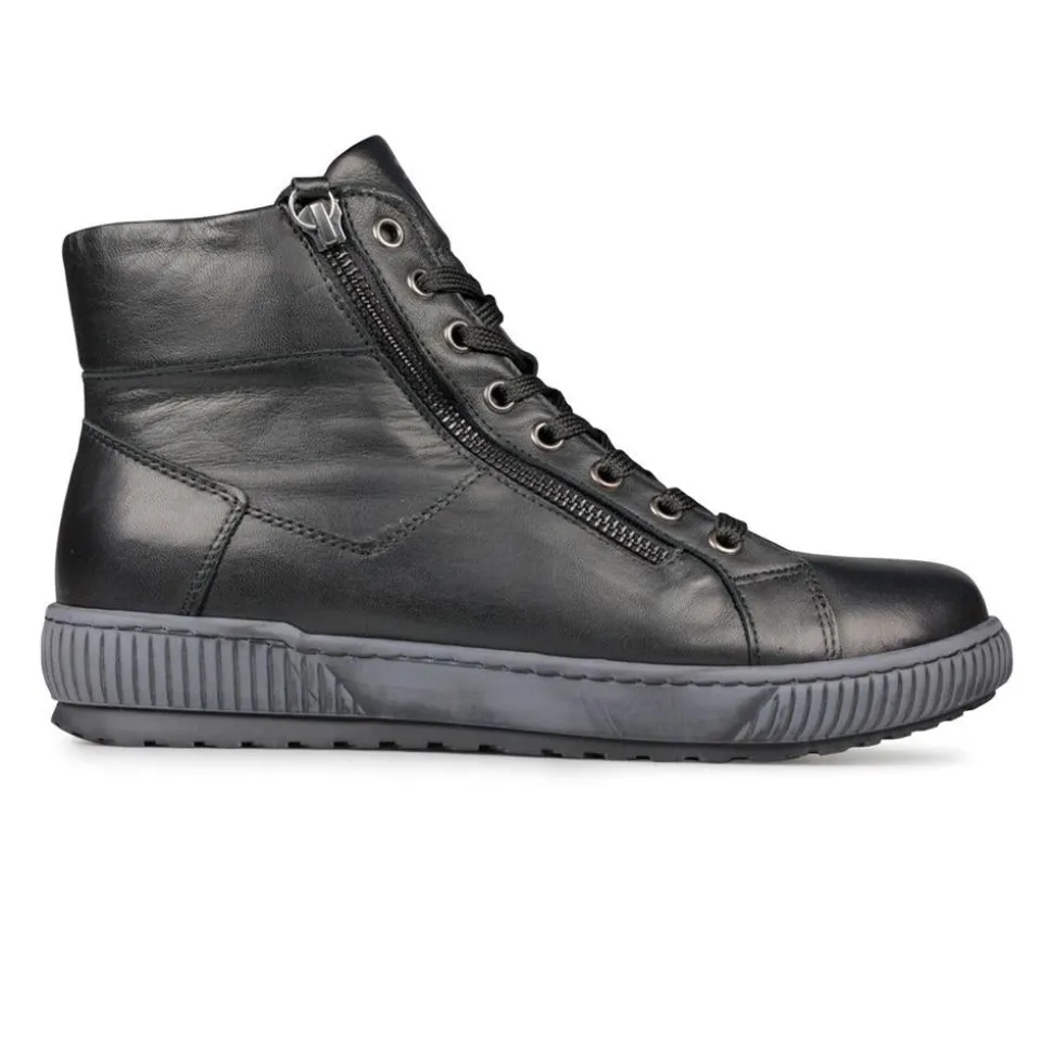 Casual Comfort E Fit - Black Leather