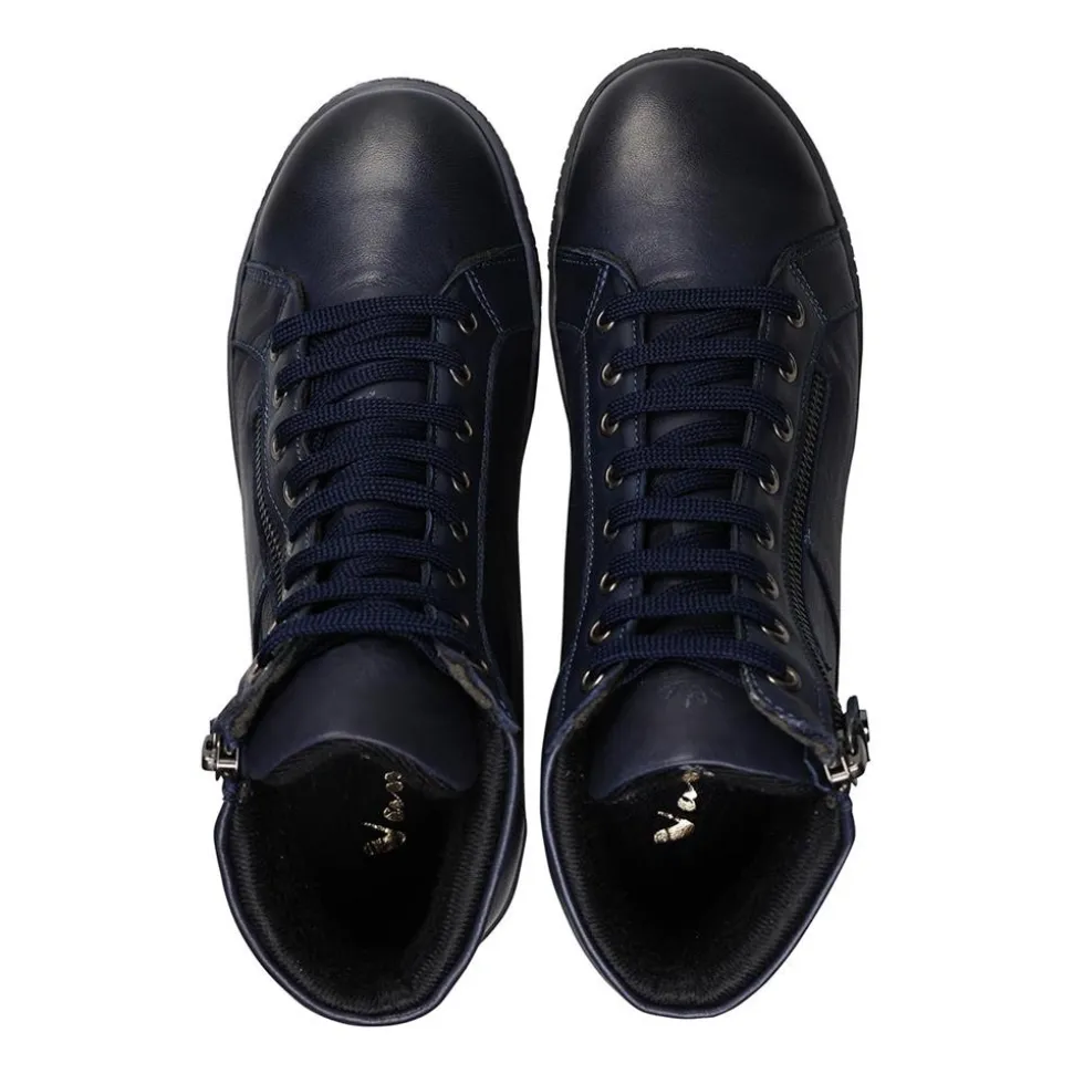 Casual Comfort E Fit - Navy Leather