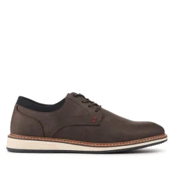 Casual Cushioned Lace Up Shoes - Brown