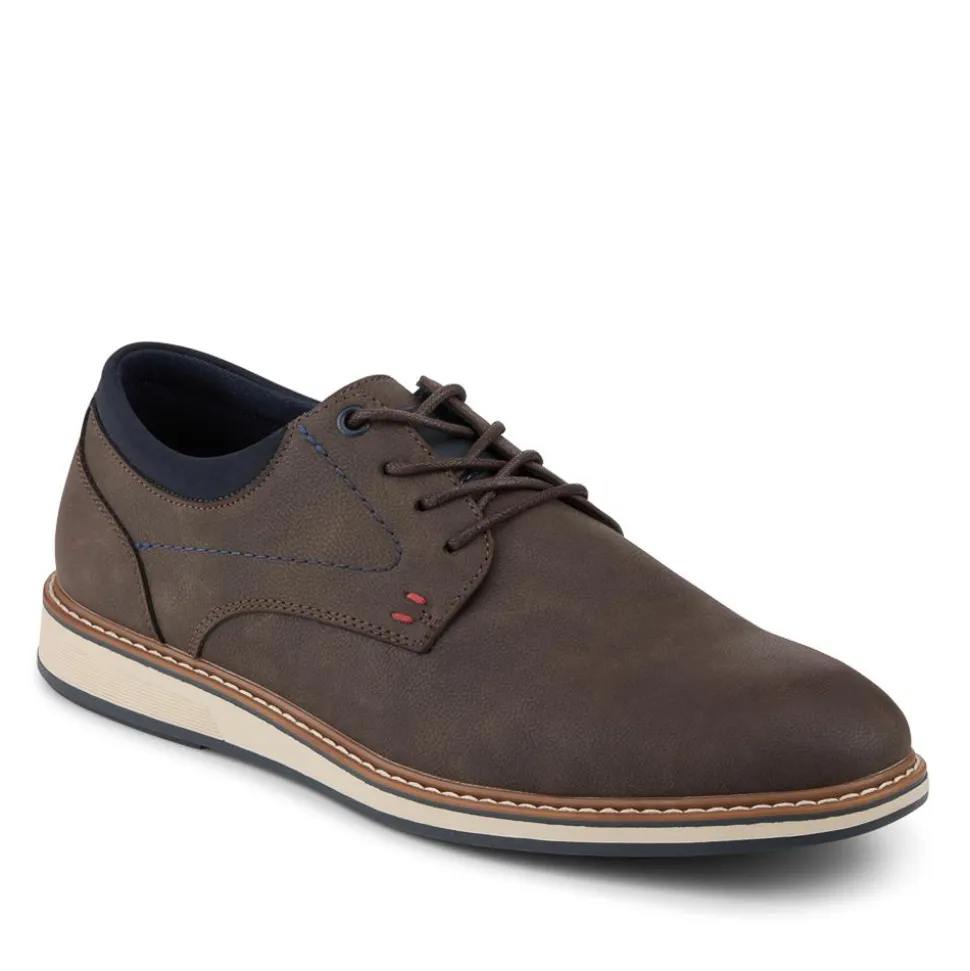 Casual Cushioned Lace Up Shoes - Brown