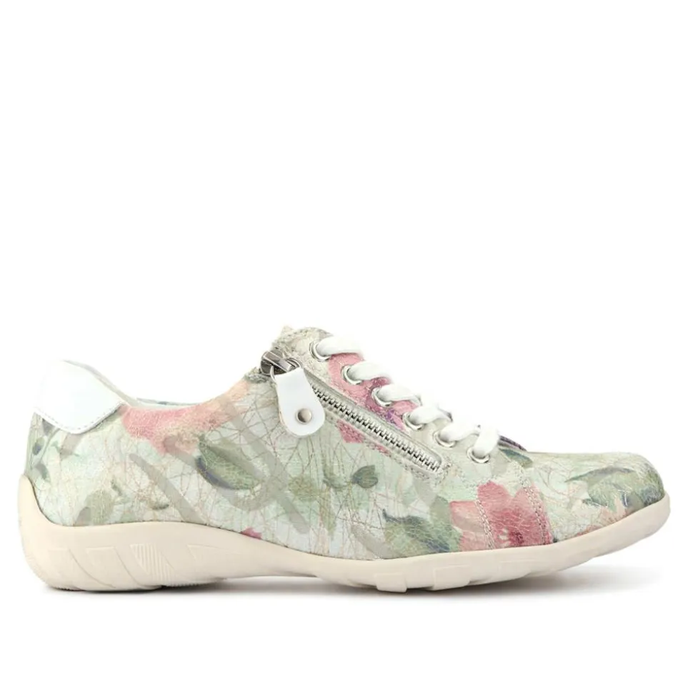 Casual Dual-Fasten Trainers - Floral