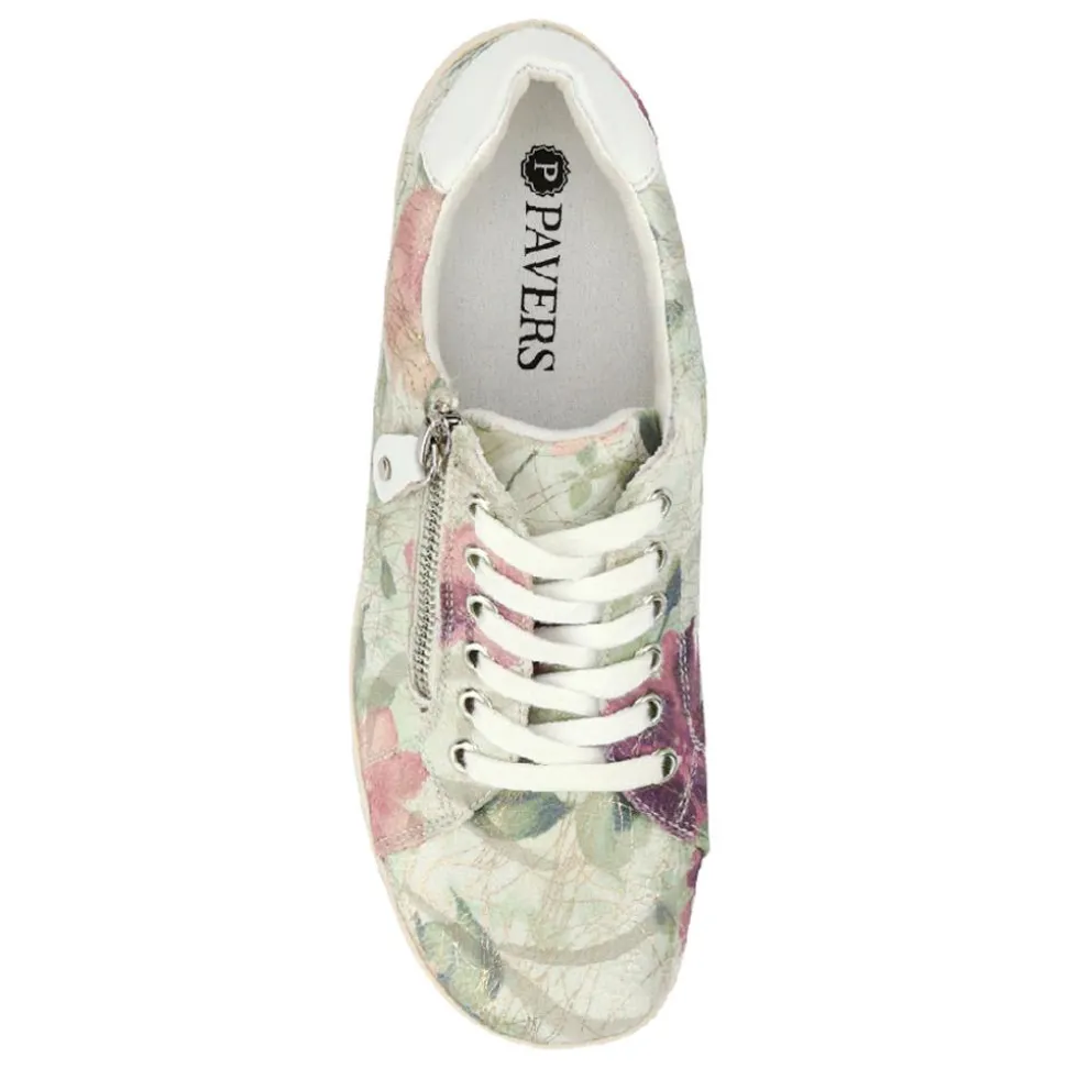 Casual Dual-Fasten Trainers - Floral