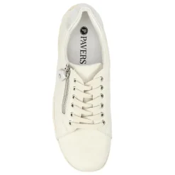 Casual Dual-Fasten Trainers - White