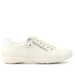 Casual Dual-Fasten Trainers - White
