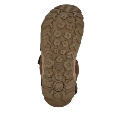 Casual Dual Touch-Fasten Sandals - Brown