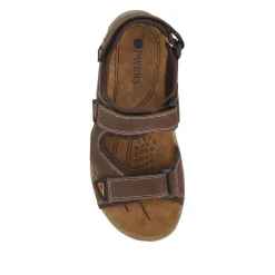 Casual Dual Touch-Fasten Sandals - Brown