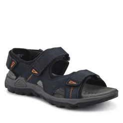 Casual Dual Touch-Fasten Sandals - Navy