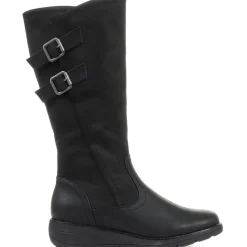 Casual Knee High Boot - Black