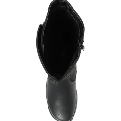 Casual Knee High Boot - Black