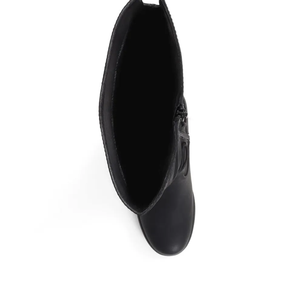 Casual Knee-High Boots - Black