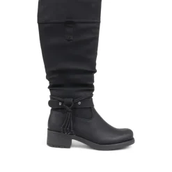 Casual Knee-High Boots - Black