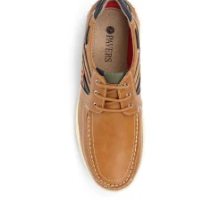 Casual Lace-Up Boat Shoe - Tan