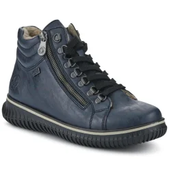 Casual Lace-Up Boots - Navy
