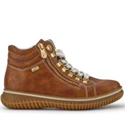 Casual Lace-Up Boots - Tan